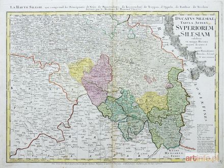 HASE (Haas, Hasius) Johann Matthias | La Haute Silesie, qui comprend les Principautés de Neise, de Munsterberg...