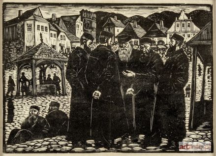 SKOCZYLAS Władysław | Żydzi [na rynku] w Kazimierzu [Dolnym], 1930