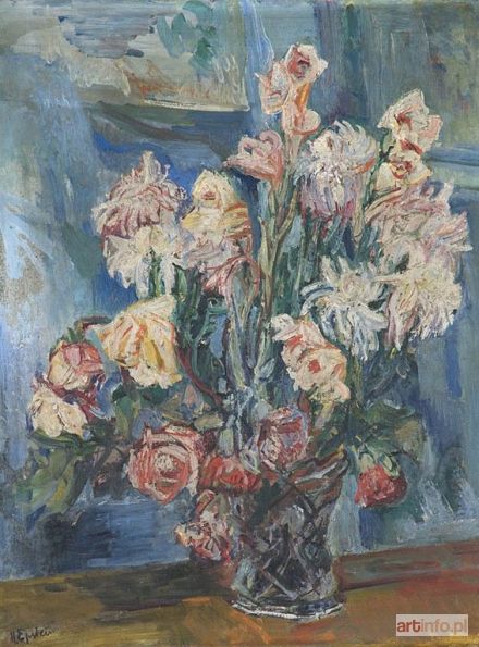 EPSTEIN Henryk (Chaim) | BOUQUET DE FLEURS BLANCHES ET ROSES, ok. 1930