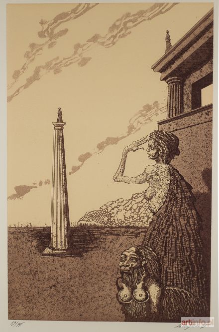 LEBENSTEIN Jan | Kobiety i obelisk, 1985 r.