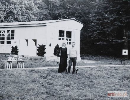 LACHOWICZ Andrzej | Plener w Osiekach (portret Natalii LL i Zbigniewa Dłubaka), 1970