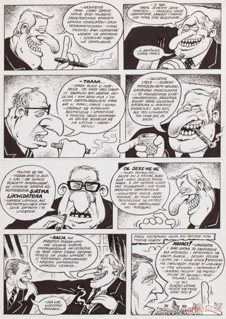 DĄBROWSKI Ryszard | Likwidator - Decydujące starcie, plansza komiksowa nr 8, 2003 r.