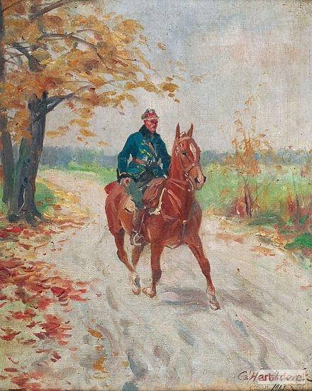 WASILEWSKI (Ignacy ZYGMUNTOWICZ) Czesław | Żołnierz na koniu, 1927