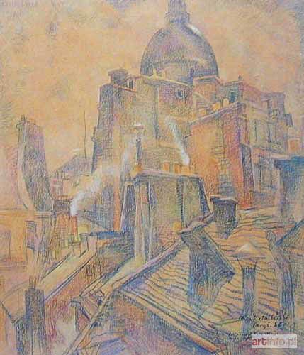 KOTARBIŃSKI Mieczysław | WIDOK Z MONTMARTRE`U W PARYŻU, 1936