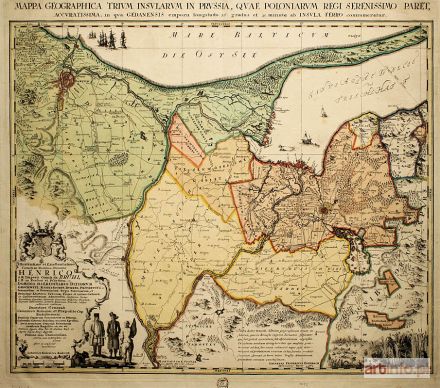 ENDERSCH Johann Friedrich | Mappa geographica trivum insularum in Prussia...