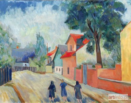 HRYNKOWSKI Jan Piotr (Hryńkowski) | Ulica w miasteczku, 1935