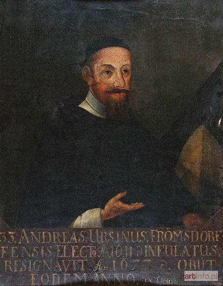 MALARZ nieokreślony, śląski, 4 ćw. XVII w. | Portret infułata Andreasa Ursinusa z Froemsdorfu (Czerńczyc);