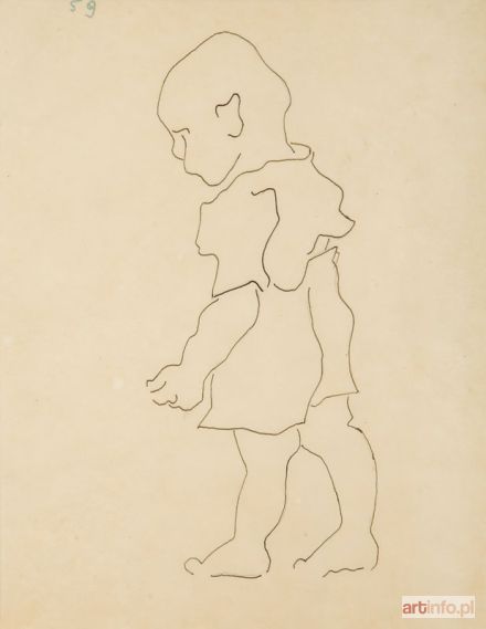 STRZEMIŃSKI Władysław | Idący chłopczyk, 1949 r.