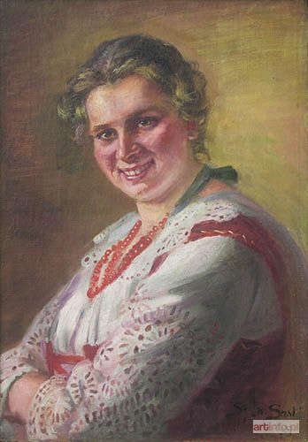 SASKI Sylweriusz | Portret góralki, 1937