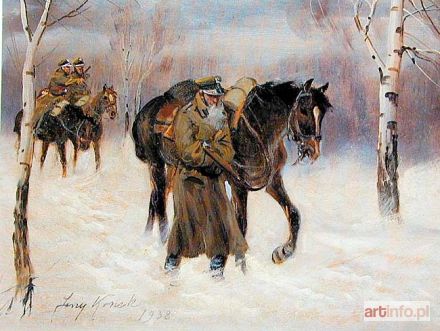 KOSSAK Jerzy | ZIMOWY PATROL, 1938