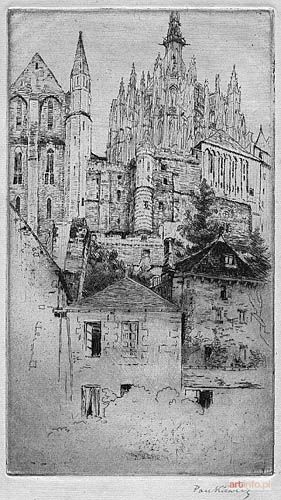 PANKIEWICZ Józef | L`Abbaye du Mont St. Michel, przed 1907