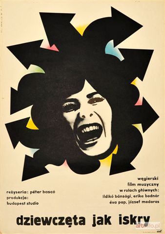 MAJEWSKI Lech | Dziewczęta jak iskry, 1974 r., plakat filmowy