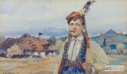 SETKOWICZ Adam | Portret krakowiaka, 1917 r.