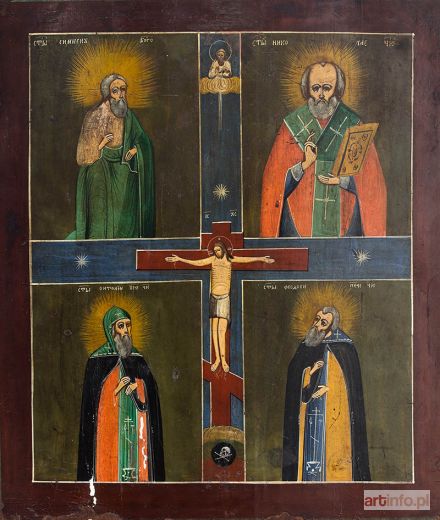 Ikona czteropolowa, Rosja, 2 poł. XIX w.