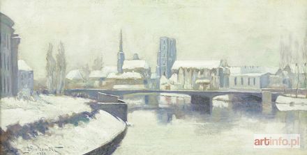 PIOTROWSKI Józef | Panorama Wrocławia w porze zimowej, 1930 r.