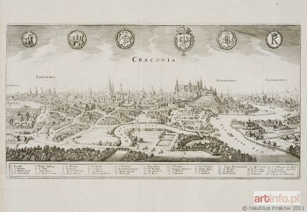 MERIAN Matthäus | Cracovia [widok Krakowa], 1638