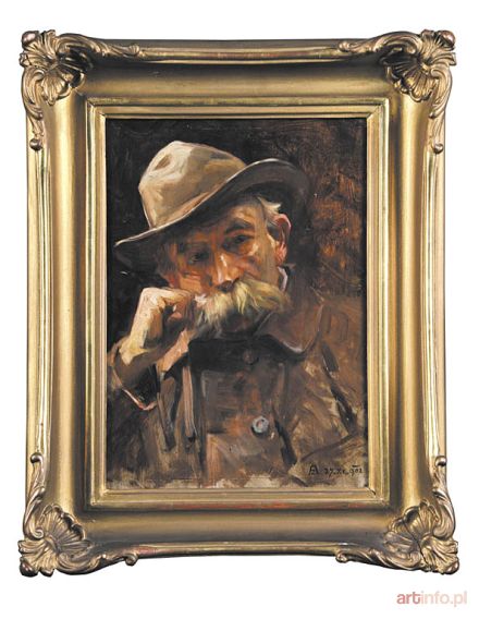 AJDUKIEWICZ Zygmunt | Portret mężczyzny, 1902 r.