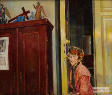 MALCZEWSKI Jacek | Córka Julia we wnętrzu, 1923 r.