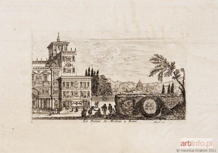 SILVESTRE Israel | Le Palais de Medicis a Rome, ok 1680