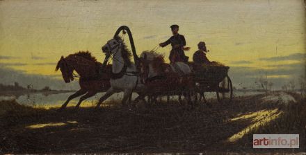 ŁOŚ Włodzimierz | Zaprzęg na drodze, 1882 r.