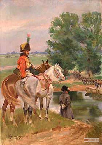 KOSSAK Wojciech | Napoleon nad brzegiem Niemna, 1926