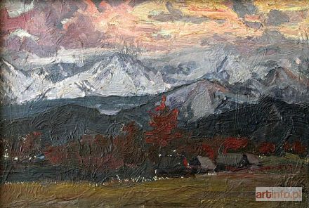 STAŃKO Michał | Widok na Tatry z Równi Krupowej, 1957