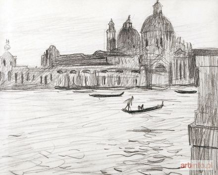 KAMOCKI Stanisław | Widok na kościół Santa Maria della Salute w Wenecji, ok. 1907 r.