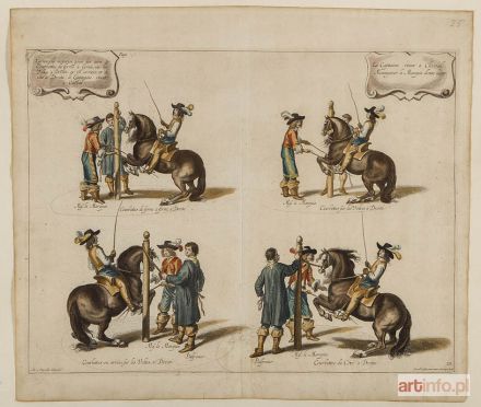 VORSTERMAN Lucas młodszy | Ilustracja nr 25 do: William Cavendish duke of Newcastle, Nouvelle methode pour dresser les chevaux ..., 1657