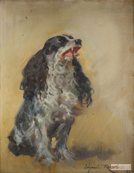 KOSSAK Wojciech | Cocker spaniel, 1934 r.