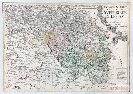 HASE (Haas, Hasius) Johann Matthias | Ducatus Silesiae tabula altera superiorem Silesiam