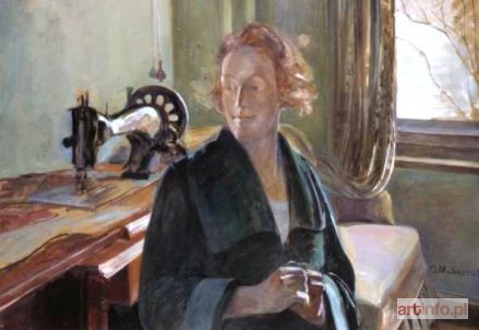 MALCZEWSKI Jacek | Portret kobiety we wnętrzu,po 1920