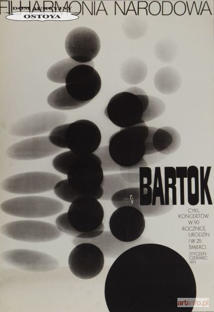 JODŁOWSKI Tadeusz | Plakat BARTOK, CYKL KONCERTÓW, 1971