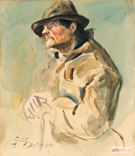 FAŁAT Julian | PORTRET MĘŻCZYZNY, 1918