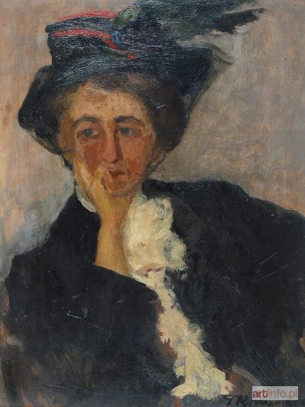 RYCHTER Tadeusz | Portret artystki Heleny Arkawin, 1908