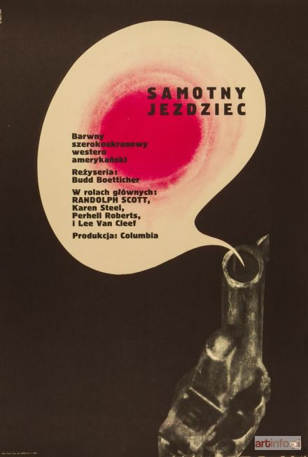 STRYJECKI Maurycy | Plakat do filmu SAMOTNY JEŹDZIEC, 1966