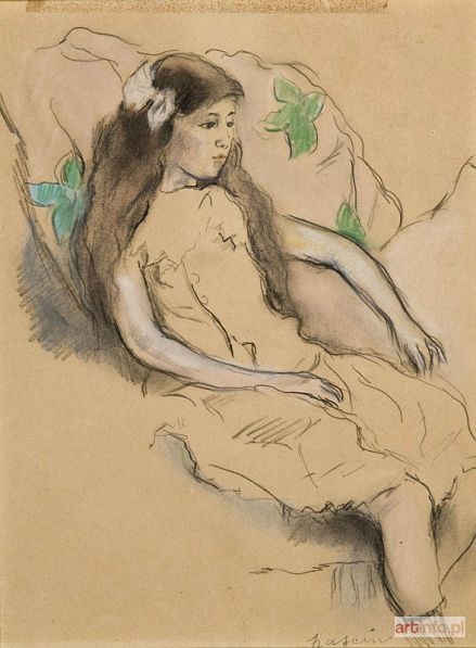 PASCIN dit J. Pincas | FILLETTE ASSISE, 1911