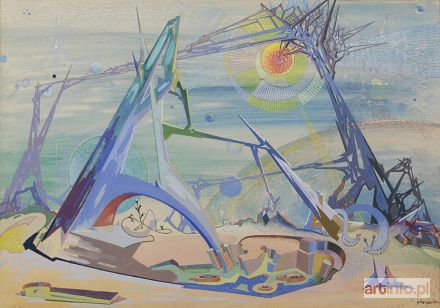 REISING Antoni | SURREALISTYCZNY PEJZAŻ, 1959