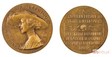 BONNETAIN Armand | MEDAL, KRÓLOWA BELGÓW ELŻBIETA, 1950