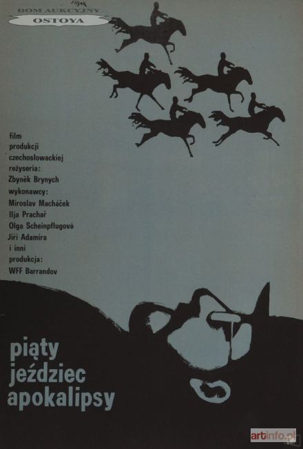 FLISAK Jerzy | Plakat do filmu PIĄTY JEŹDZIEC APOKALIPSY, 1965