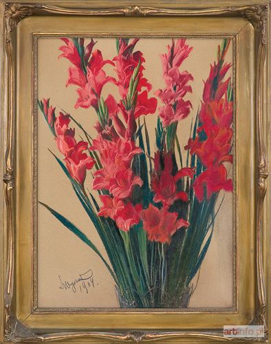 WYCZÓŁKOWSKI Leon | BUKIET MIECZYKÓW. GLADIOLE, 1909