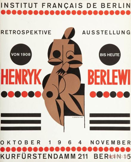 BERLEWI Henryk | Plakat monograficznej wystawy Henryka Berlewiego, Berlin 1964 r.