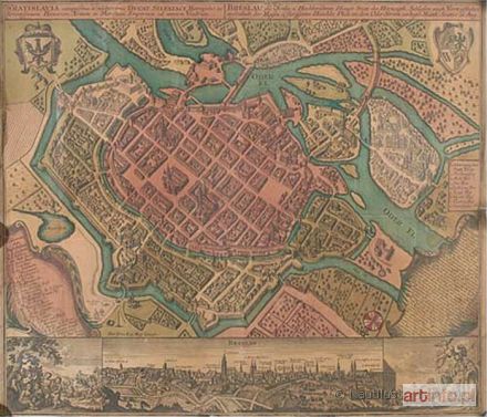 SEUTTER Matthäus | Plan i panorama Wrocławia, 1720-1730