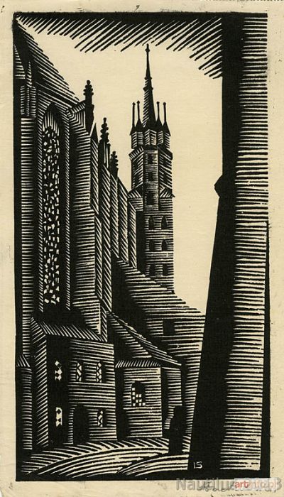 STACHOWSKI Ludwik | Kraków. Kościół Mariacki, ok. 1934