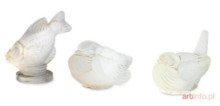 Zestaw 3 figurek, Marius Ernest Sabino Francja, XX w.