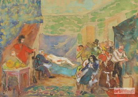 PAUTSCH Fryderyk | W pracowni malarza, 1942