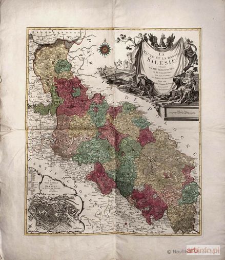 LOTTER Tobias Conrad | Mapa Górnego i Dolnego Śląska, ok. 1765