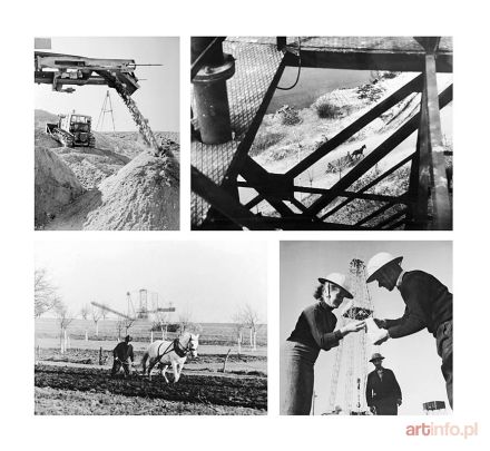 KWIATKOWSKI Damazy | Group of four photographs presumably depicting the Tarnobrzeg industrial compound and its area