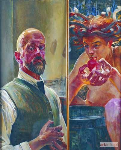 MALCZEWSKI Jacek | Autoportret z meduzą, 1918