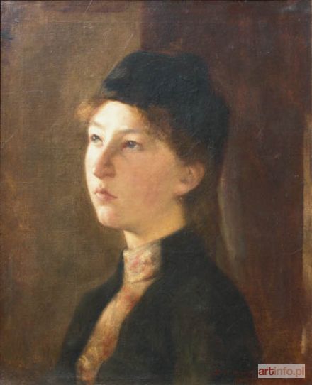 MAŚLAKIEWICZ Władysław | Portret dziewczyny, 1895