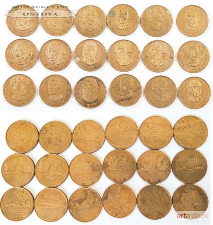 MEDALE z serii WIELCY PATRIOCI STANÓW ZJEDNOCZONYCH, USA, Mennica Danbury, 1974